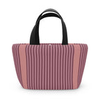 Striped Pink Lunch Bag – Insulated Tote for Work & School