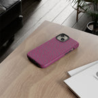 Pink Textured Wireless Charging Case | Premium Slim Dual-Layer Protective iPhone Cover
