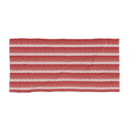 Striped Red Beach Towel — Retro Nautical Summer Towel
