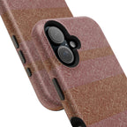 Striped Leather-Texture Magnetic Phone Case — Impact-Resistant iPhone Cover, magnetic wireless charging iphone 18 pro max case rear