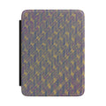 Abstract Herringbone Kindle Case — Purple & Gold Patterned E-Reader Cover showcasing a unique textured design. This slim kindle cover design is a perfect book lover gift, ideal for commuters and avid readers, providing protection for your e-reader. A stylish ebook cover that's great for everyday carry or as a holiday gift, featuring a beautiful purple and gold case that doubles as a reader sleeve and reading accessory. Perfect for travel, this tablet cover is both functional and fashionable.