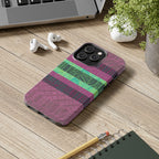 Fractyl Glossy Protective iPhone 18 Pro Max Case – Geometric Teal Shockproof Design