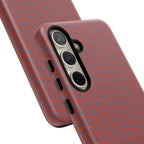 Wireless Charging iPhone 17 ProMax Case – Rugged Red Pebble Texture Shockproof Cover