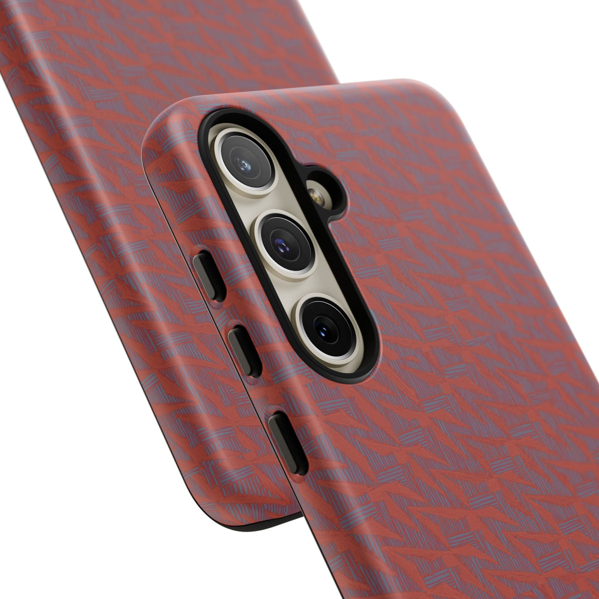 Wireless Charging iPhone 17 ProMax Case – Rugged Red Pebble Texture Shockproof Cover