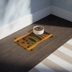 Pet Feeding Mat — Bohemian Sunburst Abstract Design