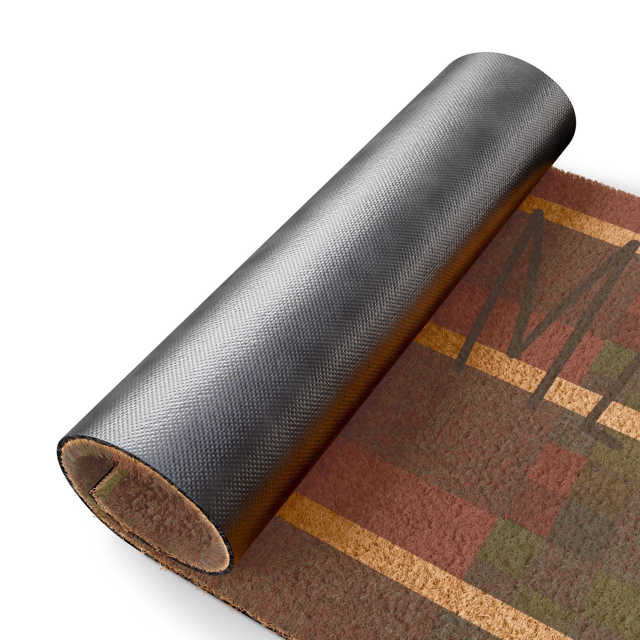 Welcome Rustic Stripe Doormat