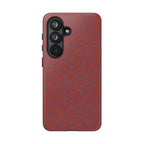 Red Pebble Texture Tough Phone Case — Rugged Shockproof iPhone Cover, wireless charging iphone 17 promax case featuring an impact-absorbing textured shell