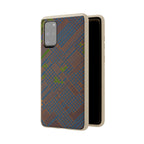 Biodegradable Phone Case — Earthy Geometric Plaid Eco-Friendly Cover, eco friendly phone case product image