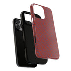 Wireless Charging iPhone 17 ProMax Case – Rugged Red Pebble Texture Shockproof Cover