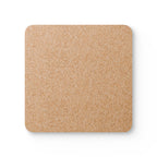 Abstract Red Chevron Coaster Set (4) — Modern Geometric Cork-Back Drink Coasters