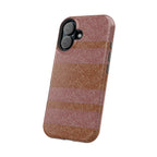 Striped Leather-Texture Magnetic Phone Case — Impact-Resistant iPhone Cover, camera protection wireless charging iphone 18 pro max case