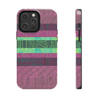Fractyl Glossy Protective iPhone 18 Pro Max Case – Geometric Teal Shockproof Design