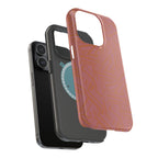 Protective iPhone 18 Pro Max Case With Terracotta Geometric MagSafe Impact Resistance