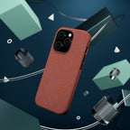 Protective iPhone 18 Pro Max Case With Terracotta Geometric MagSafe Impact Resistance