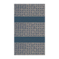 Geometric Navy Stripe Cotton Tea Towel — Modern Farmhouse Kitchen Linen