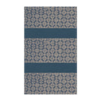 Geometric Navy Stripe Cotton Tea Towel — Modern Farmhouse Kitchen Linen