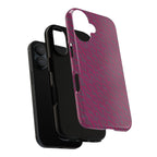 Pink Textured Wireless Charging Case | Premium Slim Dual-Layer Protective iPhone Cover