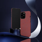 Wireless Charging iPhone 17 ProMax Case – Rugged Red Pebble Texture Shockproof Cover