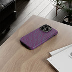 Shockproof Iphone 17 Pro Cover, Purple Geometric Dual-Layer TPU Case, UV-Protected