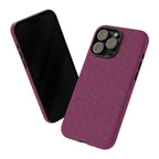 Pink Textured Wireless Charging Case | Premium Slim Dual-Layer Protective iPhone Cover
