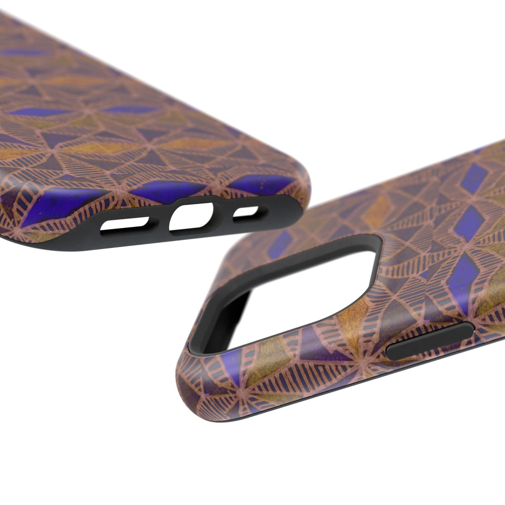 Fractyl Impact Resistant Iphone 16 Pro Case - Geometric Tribal Magnetic MagSafe Cover