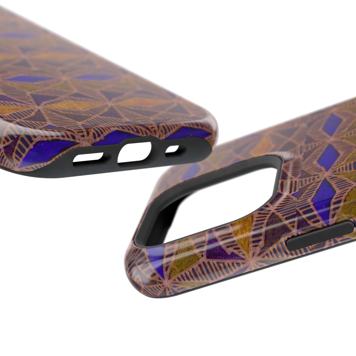 Fractyl Impact Resistant Iphone 16 Pro Case - Geometric Tribal Magnetic MagSafe Cover