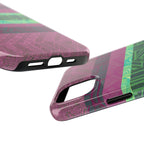 Fractyl Glossy Protective iPhone 18 Pro Max Case – Geometric Teal Shockproof Design