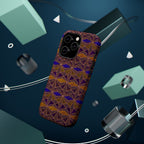 Phone Case — Geometric Tribal Pattern Magnetic Impact-Resistant Case, Fractyl impact resistant iphone 16 pro case featuring full camera and button compatibility.