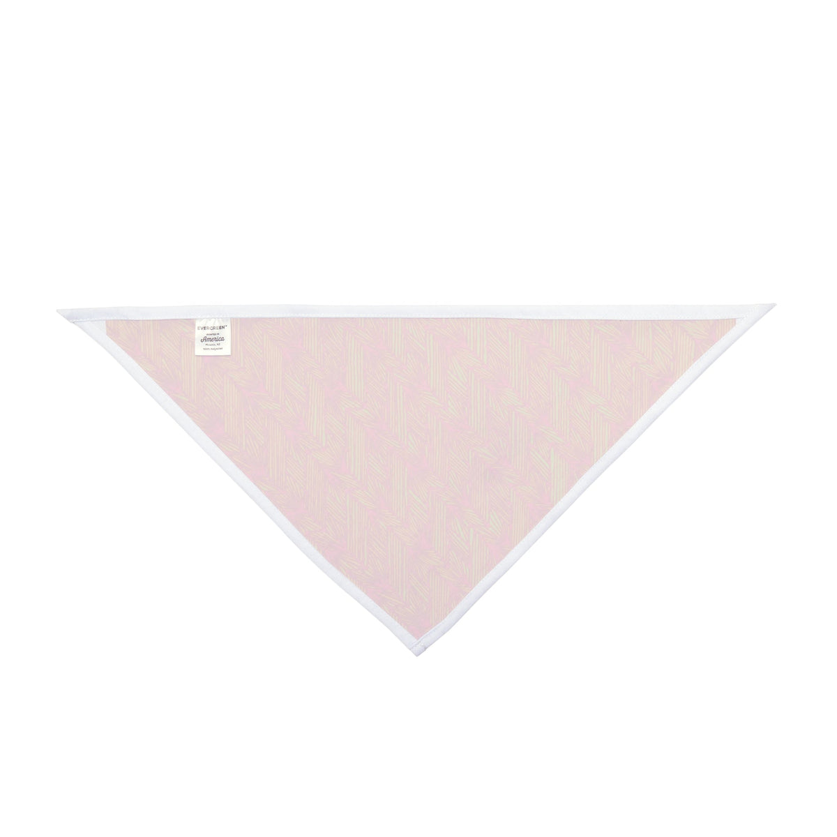 Reverse side of the Autumn Herringbone Pet Bandana – Orange & Pink Fall Pattern, designed as a lightweight fall pet bandana with a subtle look.