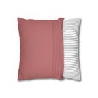 Retro Pink Dot Pattern Pillowcase — Spun Polyester Square Pillow Cover