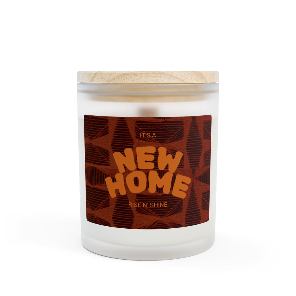 New Home Scented Candle — Frosted Glass 11oz (Rise N' Shine)