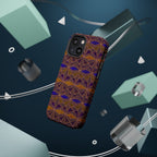 Phone Case — Geometric Tribal Pattern Magnetic Impact-Resistant Case, Fractyl impact resistant iphone 16 pro case shown in a lifestyle product scene with its bold geometric design.