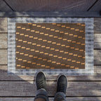 Striped Coco Coir Doormat — Durable Non-Slip Entry Mat