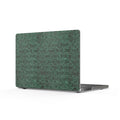 Geometric Green Circuit Matte MacBook Case showcasing a stylish and modern design, perfect as a slim MacBook skin that adds a touch of personality while protecting your device.