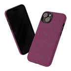 Pink Textured Wireless Charging Case | Premium Slim Dual-Layer Protective iPhone Cover