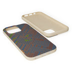 Biodegradable Phone Case — Earthy Geometric Plaid Eco-Friendly Cover, eco friendly phone case product image