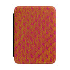 Kindle Case — Warm Herringbone Pattern Protective Cover featuring a bright pink and orange textured design, perfect for book lovers and those looking for a stylish kindle case. This kindle case with strap provides a cozy vibe for reading on the go, making it an ideal everyday carry and gift for readers. Enjoy a blend of functionality and style with this elegant ebook sleeve.