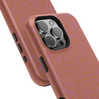 Protective iPhone 18 Pro Max Case With Terracotta Geometric MagSafe Impact Resistance