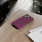 Pink Textured Wireless Charging Case | Premium Slim Dual-Layer Protective iPhone Cover