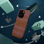 Striped Leather-Texture Magnetic Phone Case — Impact-Resistant iPhone Cover, protective phone wireless charging iphone 18 pro max case