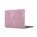 Pink Marble Matte MacBook Case — Elegant Swirl Laptop Cover offering scratch-resistant style in a lightweight protective macbook shell