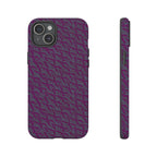 Purple Geometric Tough Phone Case — Protective Slim Phone Cover, camera module clearance and slim edges, shockproof iphone 17 pro cover