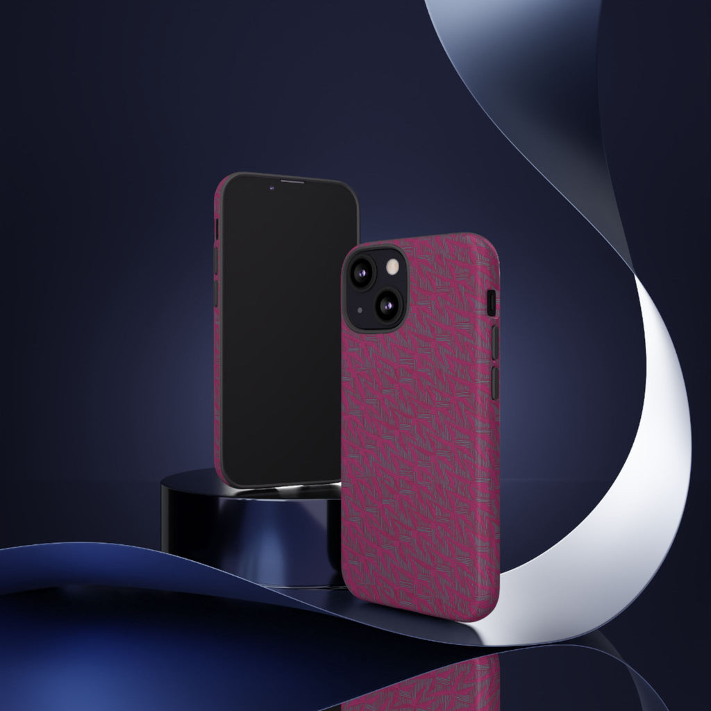 Pink Textured Wireless Charging Case | Premium Slim Dual-Layer Protective iPhone Cover