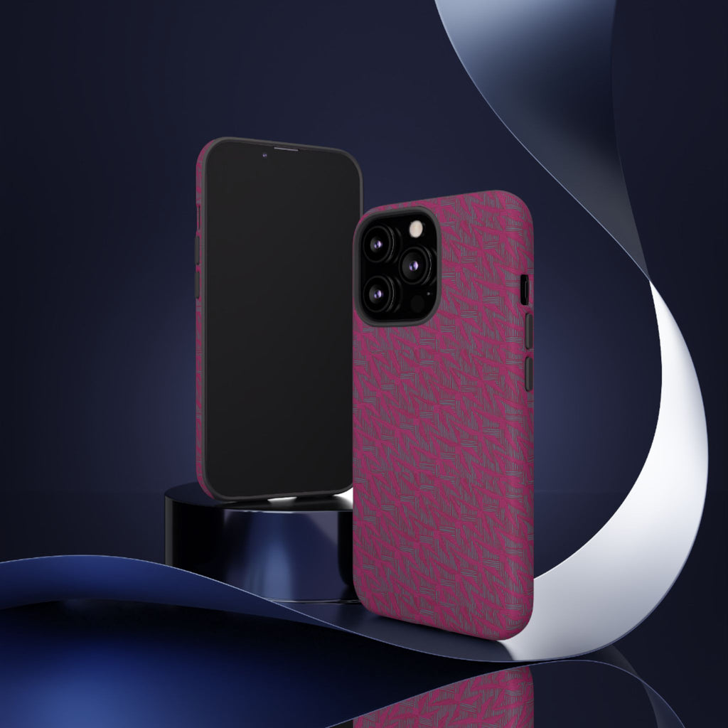 Pink Textured Wireless Charging Case | Premium Slim Dual-Layer Protective iPhone Cover