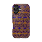Phone Case — Geometric Tribal Pattern Magnetic Impact-Resistant Case, Fractyl impact resistant iphone 16 pro case shown with a precisely molded camera opening.