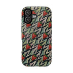 Strawberry Houndstooth Magnetic Phone Case — Impact-Resistant, Stylish Protection, strawberry houndstooth case-iphone 17, featuring a full-wrap red strawberry and geometric houndstooth pattern.