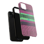 Fractyl Glossy Protective iPhone 18 Pro Max Case – Geometric Teal Shockproof Design