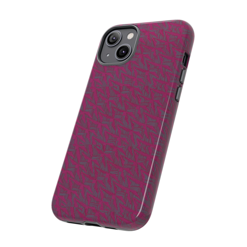 Pink Textured Wireless Charging Case | Premium Slim Dual-Layer Protective iPhone Cover