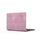 Pink Marble Matte MacBook Case — Elegant Swirl Laptop Cover with a non-slip matte surface and protective macbook shell design