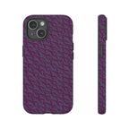 Purple Geometric Tough Phone Case — Protective Slim Phone Cover, sleek side profile and protective buttons, shockproof iphone 17 pro cover